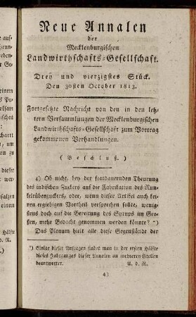 Drey und vierzigstes Stück. Den 30sten October 1813.