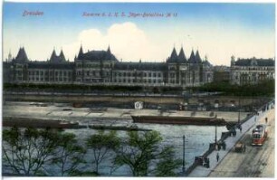 Dresden. Kaserne des 2. Köiglich Sächsischen Jäger-Bataillons No. 13 - Sachsenplatz
