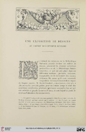 3. Pér. 22.1899: Une exposition de dessins au Cabinet des estampes de Paris