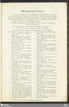 Mitgliederliste