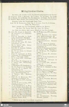 Mitgliederliste