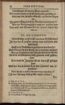 XV. De Christo.