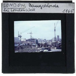London, London Wall : Bauarbeiten