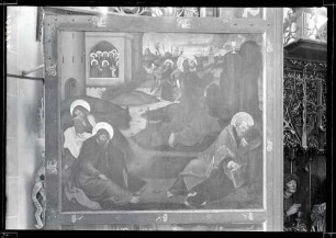 Klosterkirche; Flügelaltar aussen, vier Aufnahmen