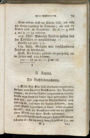 II. Kapitel. Die Buchstabenrechnung.