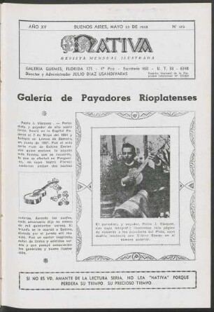 15.1938=Nr. 173: Nativa, 15.1938=Nr. 173