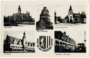 Gruß aus der Messestadt Leipzig : Neues Rathaus