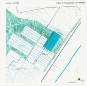 Leben am Wasser, Berlin-Buch Schinkelwettbewerb 2003: Lageplan 1:2500