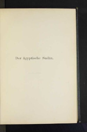 Der ägyptische Sudan.