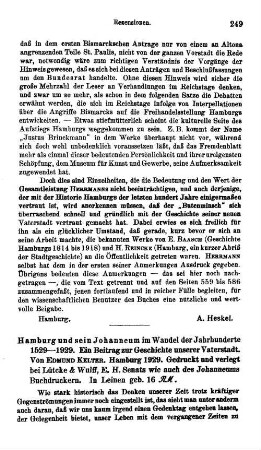 Kelter, Edmund :: Hamburg und sein Johanneum im Wandel der Jahrhunderte 1529 - 1929, ein Beitrag zur Geschichte unserer Vaterstadt : Hamburg, Lütcke & Wulff, 1928