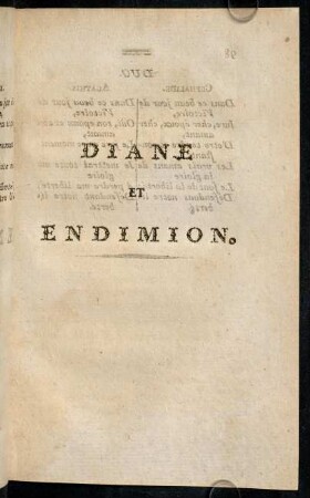 Diane et Endimion.