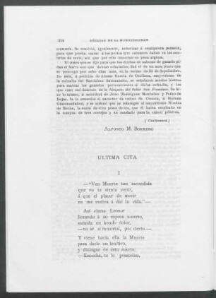 Ultima cita