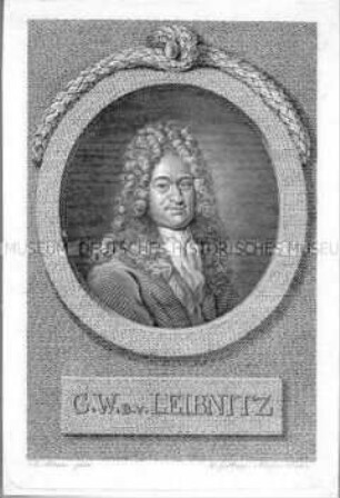 Bildnis des Philosophen Gottfried Wilhelm Freiherr von Leibniz (1646-1716)