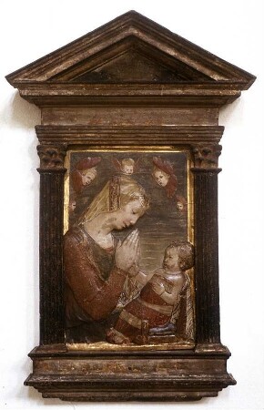 Maria mit Kind im Stühlchen / Virgin and Child with Cherubs (known as the Madonna della seggiola)
