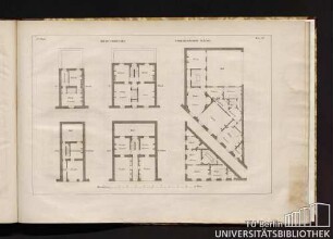 3ter Theil. Taf. 25. Mieth-Wohnungen. Unregelmässige Plätze.