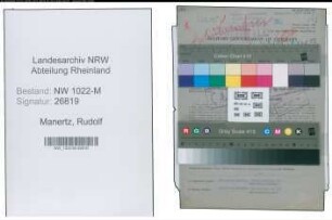Entnazifizierung Rudolf Manertz , geb. 02.02.1899 (Prokurist)