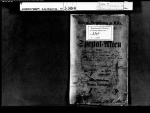 Nachweisungen der Neu- und Reparaturbauten an Kirchen-, Pfarr-, Vikarie- und Schulgebäuden sowie an Küsterwohnungen