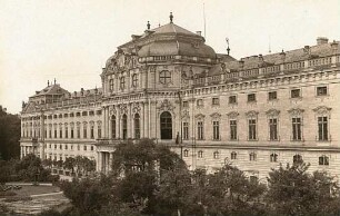 Würzburg. Residenz (1719-1744). Gartenseite (Teilansicht)