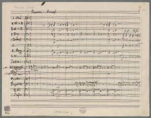 Des Knaben Wunderhorn . Fassung Orchester. 1. Fassung - BSB Mus.ms. 22751