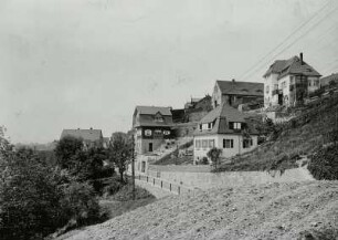Dölzschen (Dresden-Dölzschen), Fürstenweg (Kohlgraben). Wohnhäuser. Straßenansicht