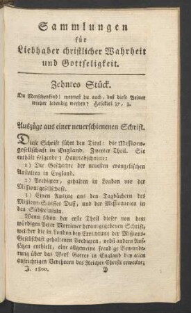 Zehntes Stück