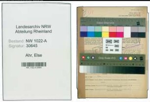 Entnazifizierung Else Ahr , geb. 02.08.1902 (Fleischgrosshaendler)