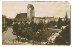Stettin. Am Berliner Tor und Garnisons-Kirche.