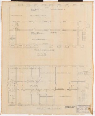 Reichsluftfahrtministerium, Berlin: Teilgrundrisse Q3R (KG/Sockelgeschoss) 1:50