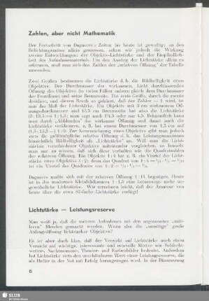 Lichtstärke = Leistungsreserve