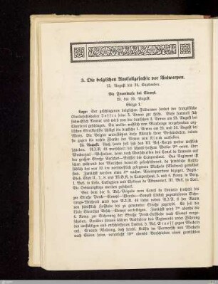 3. Die belgischen Ausfallgefechte vor Antwerpen