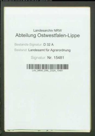 Band 2: "Flächennachweis"