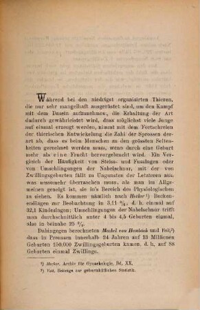Ueber Ursachen und Verlauf der Zwillings-Schwangerschaft