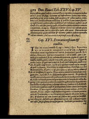 Cap. XVI. Evocatio testium & coactio
