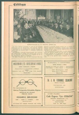 Demostración al Sr. Manuel González
