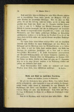 Weihe und Glück der christlichen Erziehung : Vortrag
