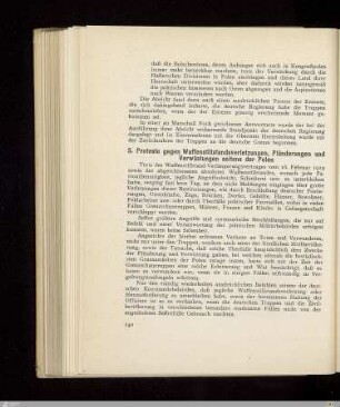 5. Proteste gegen Waffenstillstandsverletzungen, Plünderungen und Verwüstungen seitens der Polen