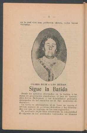 Sigue la batida : Clara Ruiz ó las Heras
