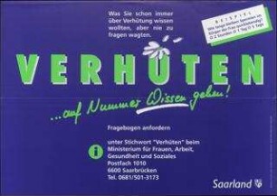 Verhüten ... auf Nummer Wissen gehen