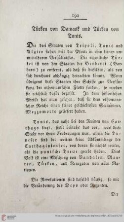 Türken von Damask und Türken von Tunis
