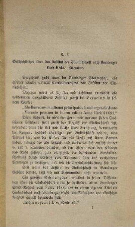 Die Einkindschaft nach Bamberger Statutar-Recht : nach den Quellen des Bamberger Land-Rechts bearbeitet