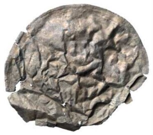 Fundmünze, Brakteat, 13. Jh.