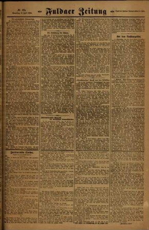 Zweite Ausgabe vom Samstag, den 03. Juli 1920.
