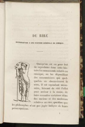 Du rire. Introduction a une histoire générale du comique.