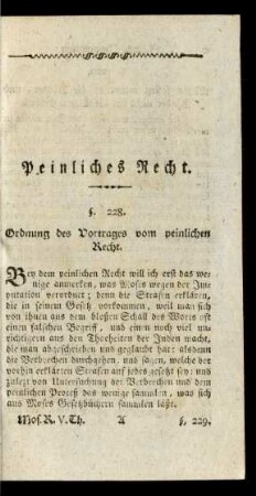 Peinliches Recht