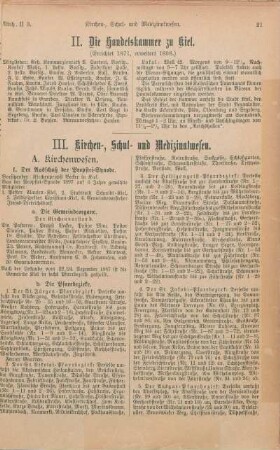 II. Die Handelskammer zu Kiel.