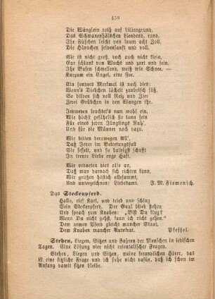 Das Steckenpferd.