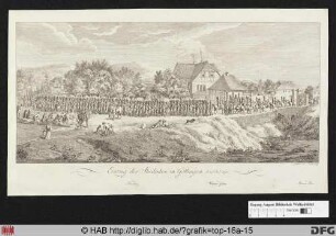 Einzug der Studenten in Göttingen.