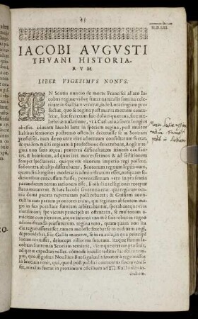 Liber Vigesimus Nonus.