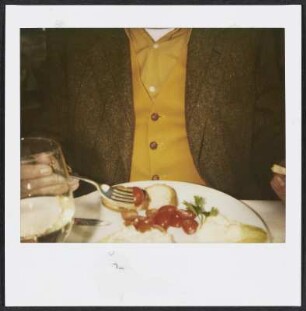 Wolfram Siebeck beim Essen in der Enoiteca Il Calice in Berlin
