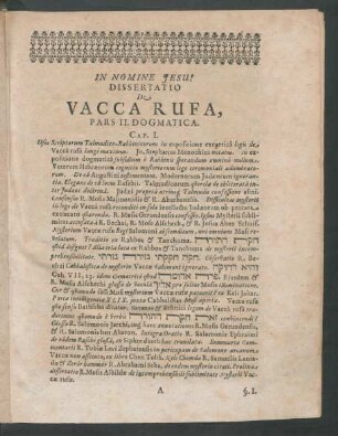 Dissertatio De Vacca Rufa, Pars II. Dogmatica.